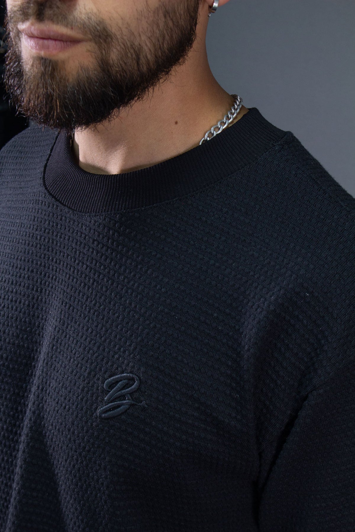 Camiseta Oversize Tex Olivetto - modelo/detalle