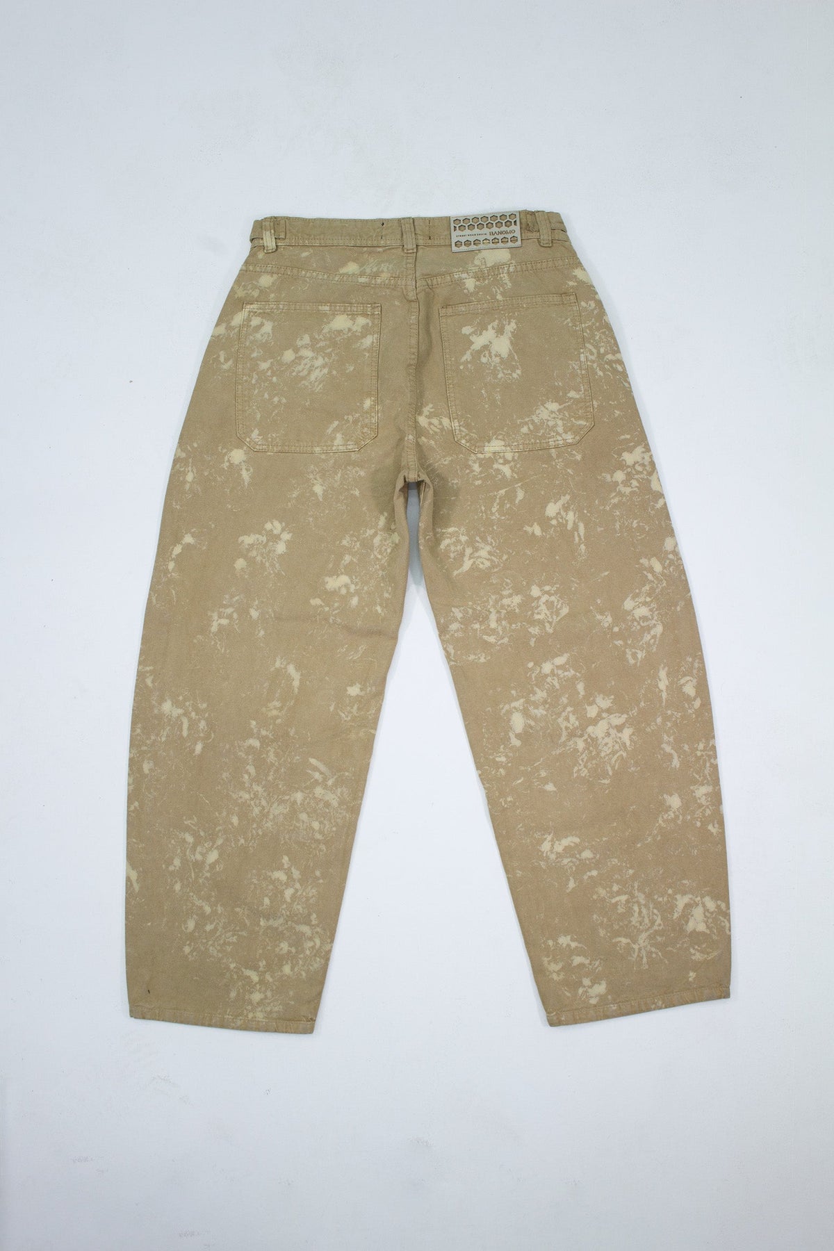 Jeans Baggy Correas Beige