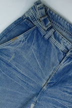 Jeans Baggy Correas Azul Frost - modelo