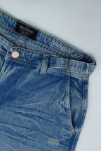 Jeans Baggy Correas Azul Frost - modelo