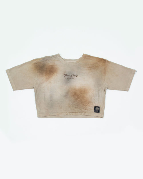 color:beige | Camiseta Dama Boxy A.W. espalda