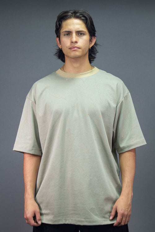color:verde salvia | Camiseta Oversize 1330 frente